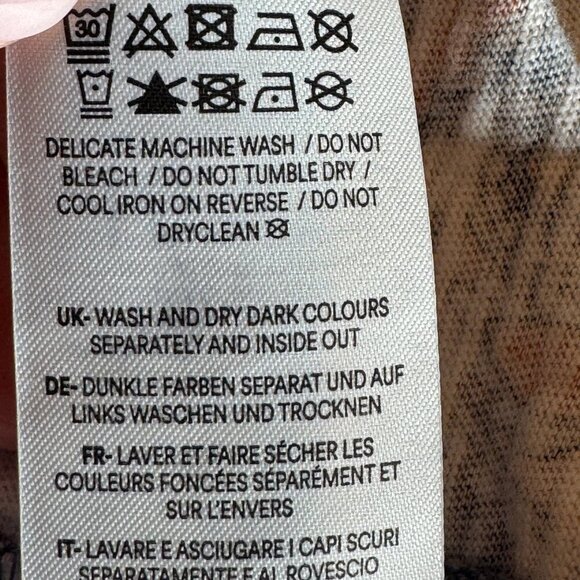 Boden Blue Paisley 100% cotton V neck short shift dress sz 14R - Picture 10 of 12